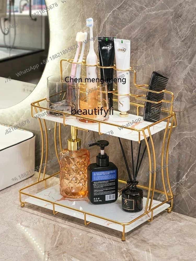 cn8350 LHY zq  Bathroom Storage Rack Bathroom Washing and Washing Vanity Storage Rack Toilet Affordable Luxury Style Toothbrush