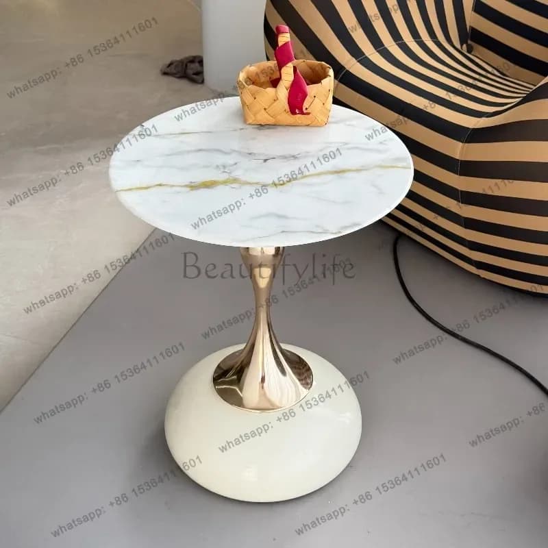Round Decoration Coffee Table Luxury Modern Living Room Designer Writing Side Table Dinner Couchtisch Chinese Style Furniture