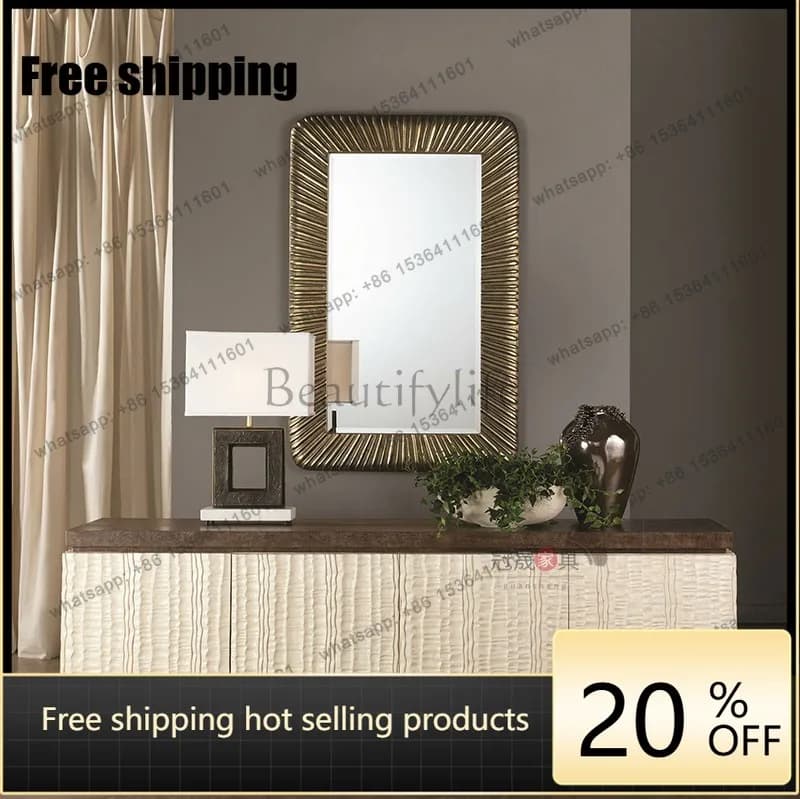 LJY European entrance decorative mirror wall-mounted aisle living room French