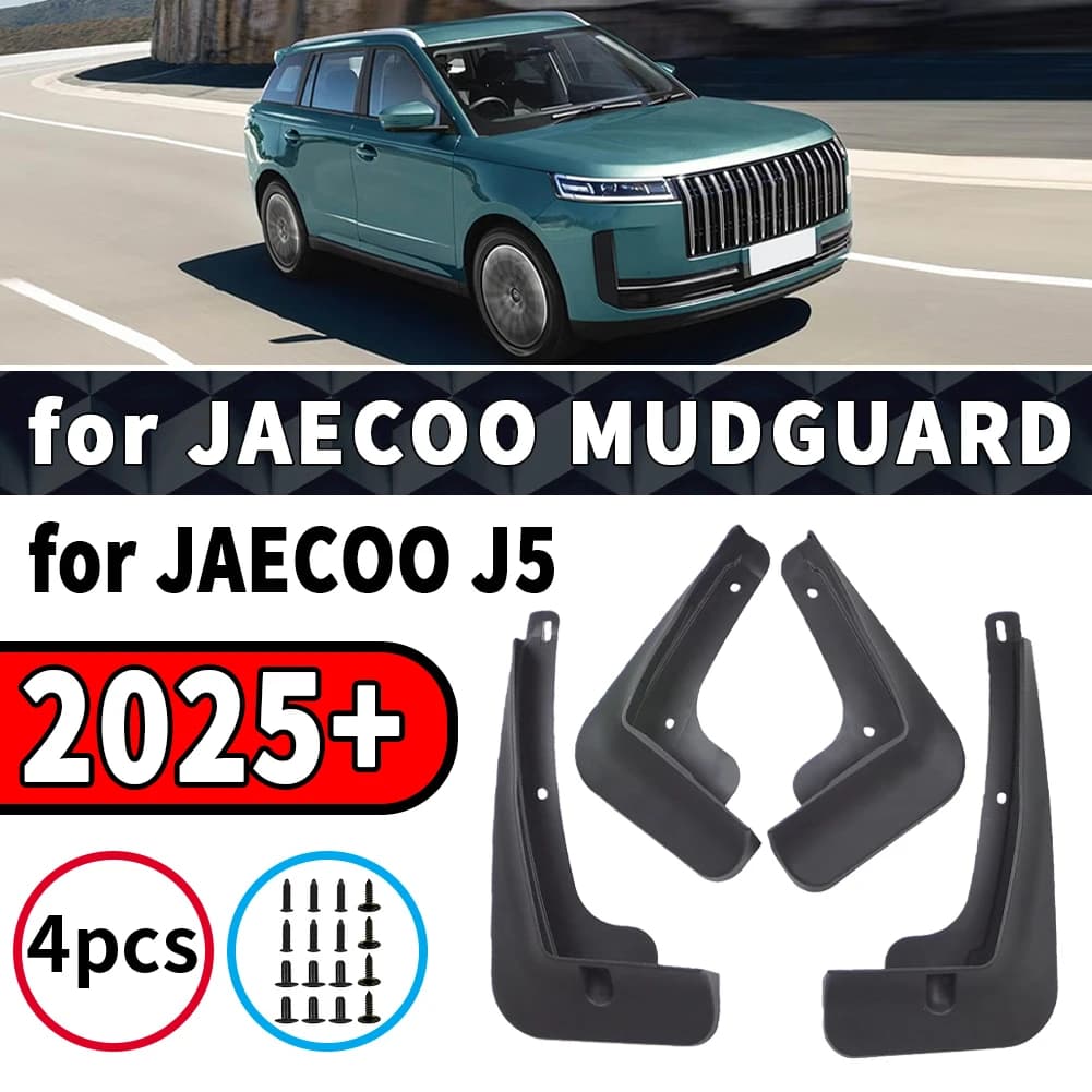 for JAECOO 5 J5 2025 2026 2027 Car Mud Flaps Splash Guards Front Rear Wheel Fender Mudguard Exterior Parts