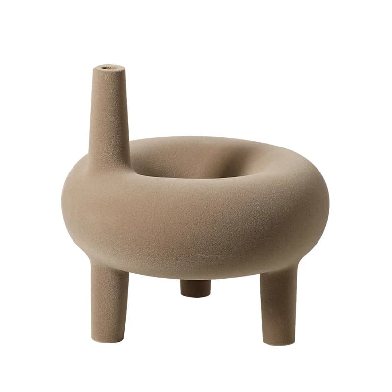 Italian minimalist creative resin flocking sales office villa living room desktop decoration ornament