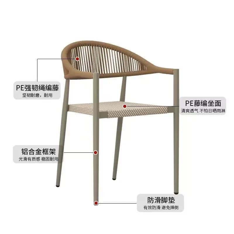 Comfortable chair waterproof and sun protection, open-air high-grade anti-corrosion