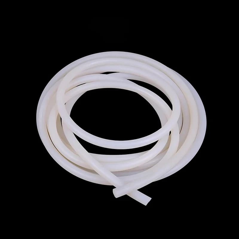 1/5/10M White Solid Silicone Round Cord 0.8-30mm Dia High Temp Resistant -70℃ to 250℃ Sealing O-Ring Gasket Strip