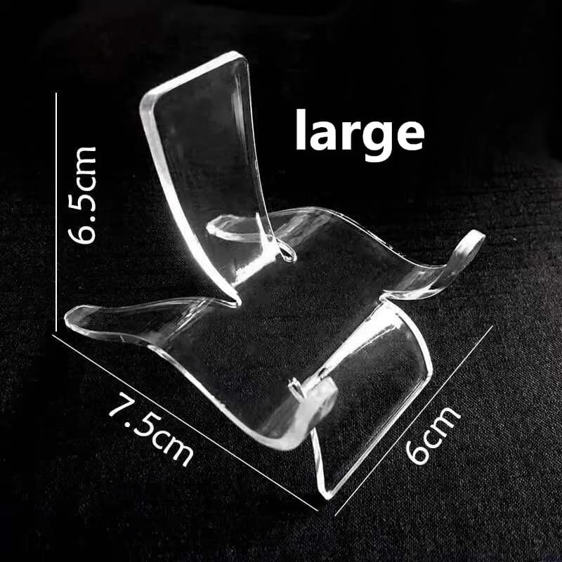 10pcs Acrylic Shelf Crystal Cluster Holder Desk Home Decoration Stone Mineral Stand Base Specimen Display Shelf Wholesale
