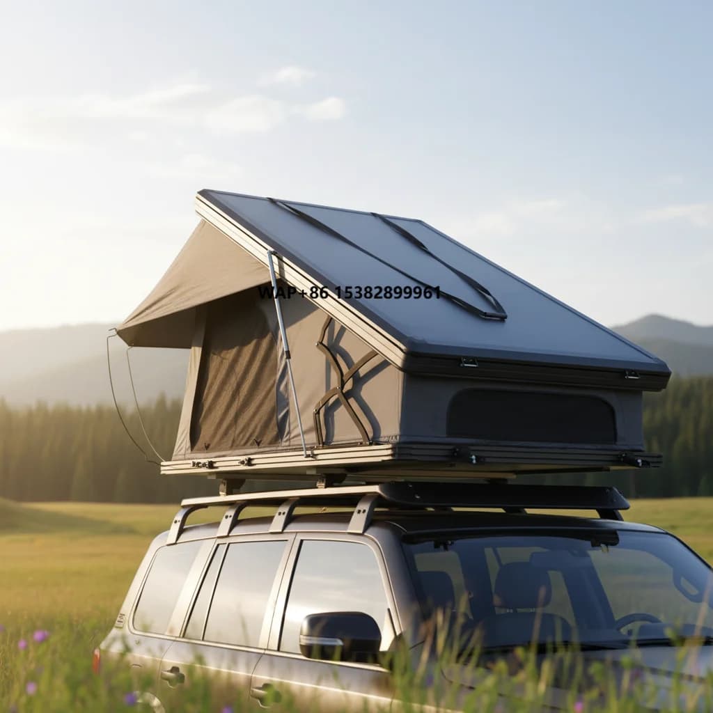 Professional Camping Outdoor Rooftop Tent Hard Shell Car Roof Tent Top Aluminum Tent 4Wd Vehicle 4X4 Offroad Accessories
