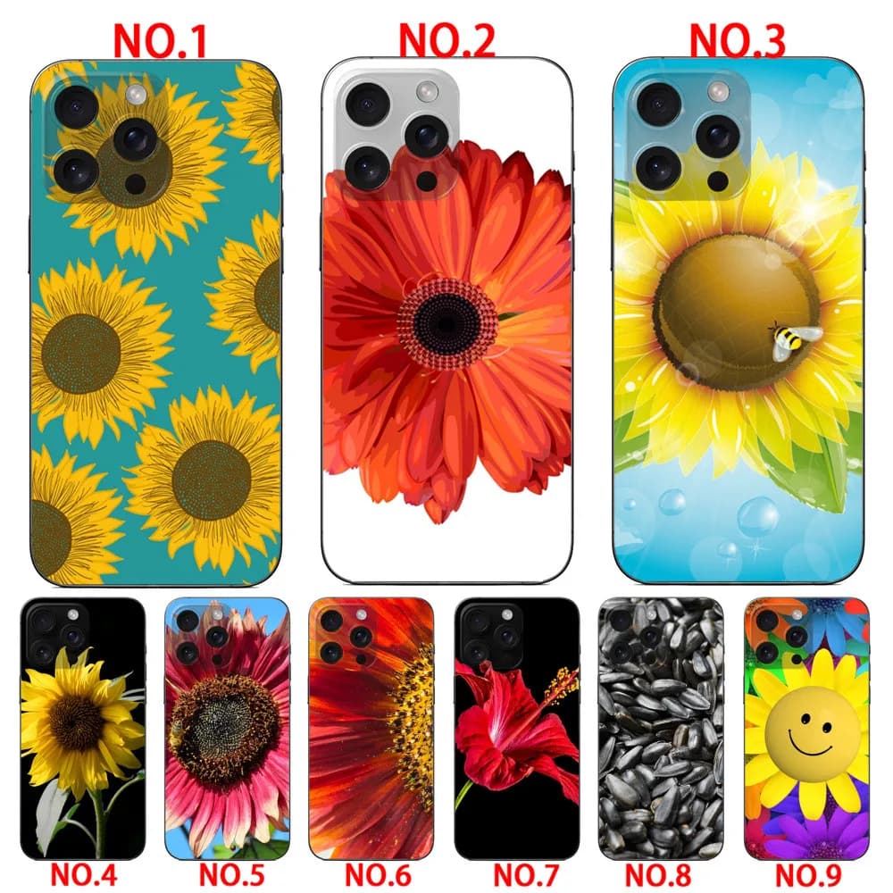 Beautiful Sunflower phone case all model  for iPhone 12 Pro 12 Pro Max 13 13 Mini 13 Pro 13 Pro Max