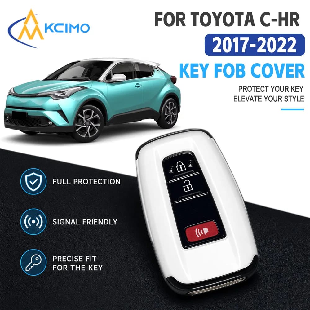 Car Key Fob Case For Toyota C‑HR 2017‑2022 Remote Key Full‑Wrapped Anti‑Scratch Anti‑Drop Protective Shell Wear‑Resistant