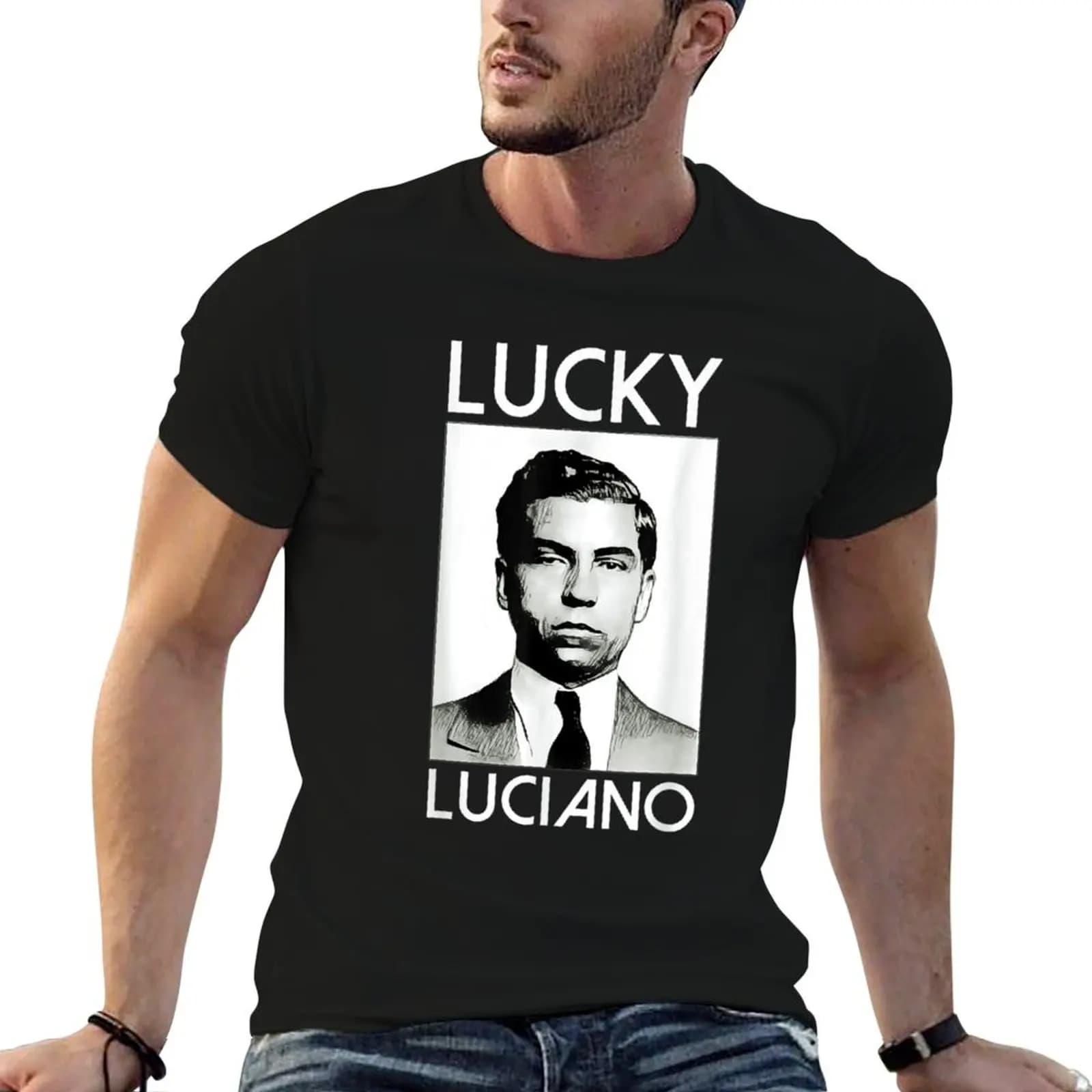 Lucky Luciano T-Shirt Quick Dry Fishing T-Shirt