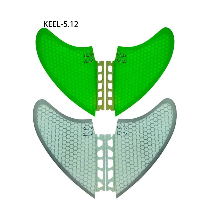 【Hot】NEW KEEL Surfboard Fins For Future Surfing, Fin Boxes, Honeycomb Fiberglass, Performance, Surf Core, 2 Colors, Funboard Fin