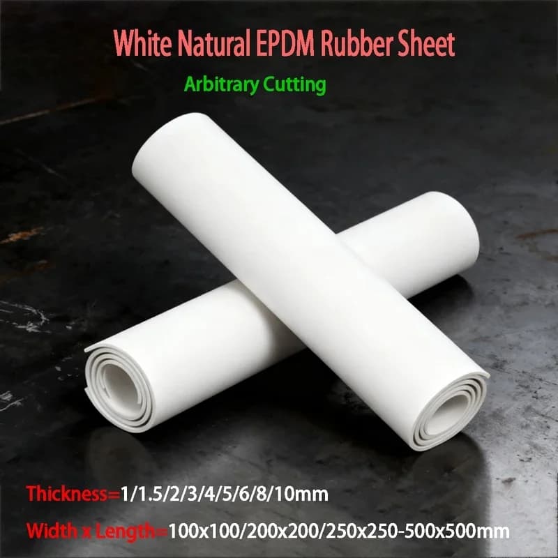 White EPDM Rubber Sheet Acid Alkali Resistant Vacuum Sealing Gasket 2-10mm Thick