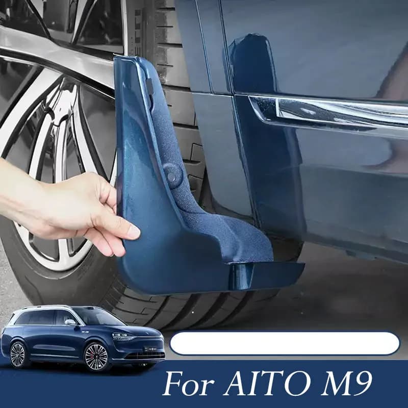 Car Wheel Mud Flaps Splash Guards MudFlaps For AITO M9 WENJIE M9 2025 2024 Car Front Rear Fender TPE Mudguards Protector
