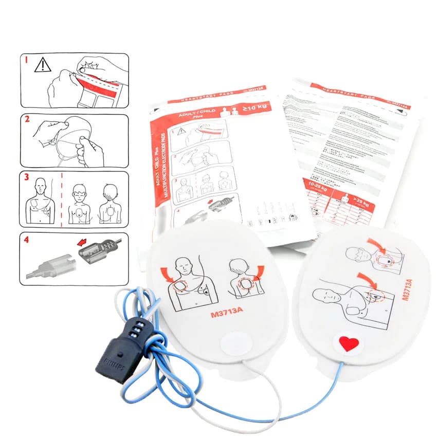 M3713A Original AED Electrode Pads for XL+ XL MRx FR2 FR2+FR3 DFM100