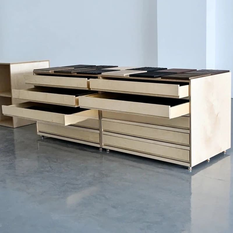 Birch Ocean Board Chest Cabinet Drawer Simple Storage Locker Integrated Floor Cabinet Multi-layer Locker