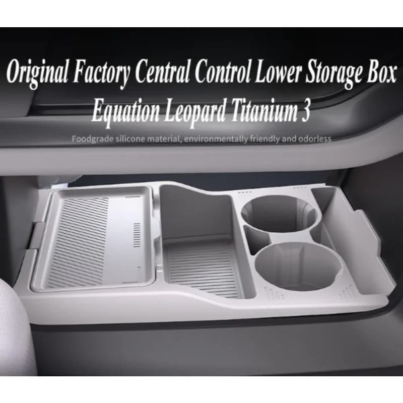 For BYD Ti3 Universal Premium Custom Fit Center Console Lower Storage Box Organizer Interior Styling Upgrade Car Accessory Part