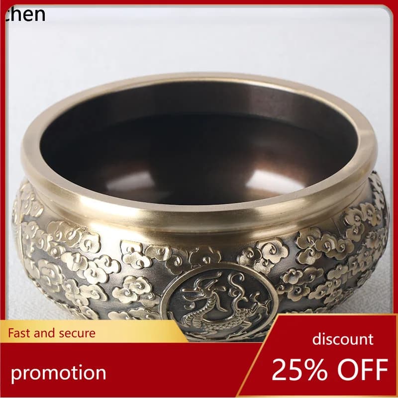 Cz brass four divine beasts incense burner with zodiac animal base - home decor ornament