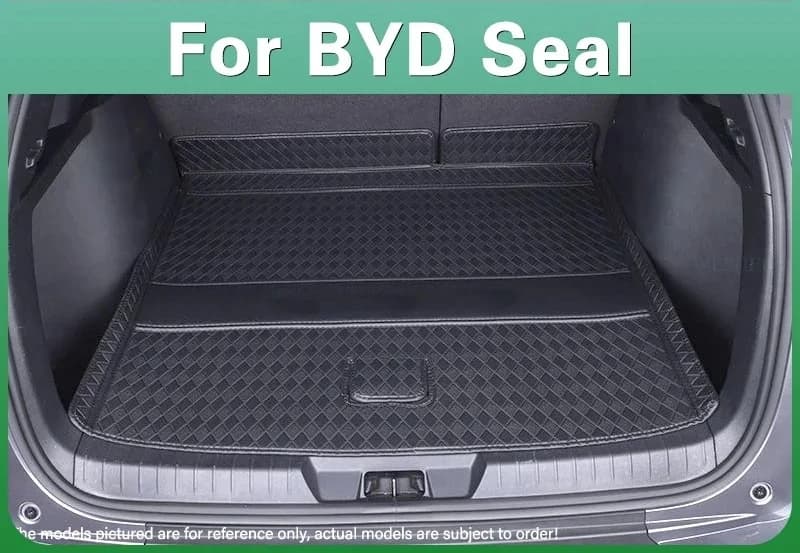 Car Trunk Mat For BYD Seal EV 2024 2025 DMI Cargo Boot Liner Tray Waterproof Bottom Protector Pad Car Interior Accessories