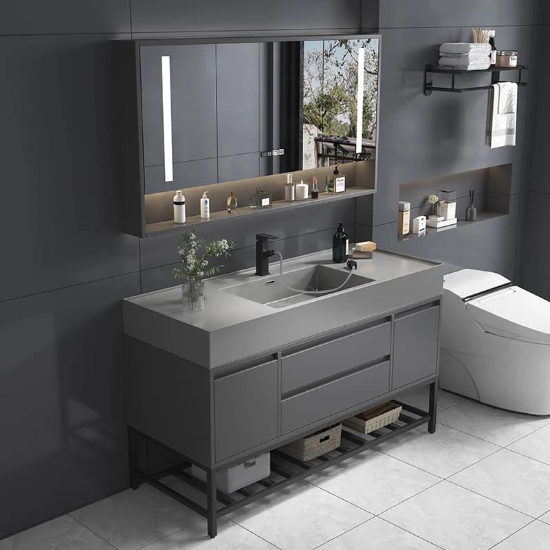 Luxury Skincare Bathroom Cabinet Organizer Storage Shelves Toilet Partitions Paper Cupboard Modern Gabinete Hotel Furniture