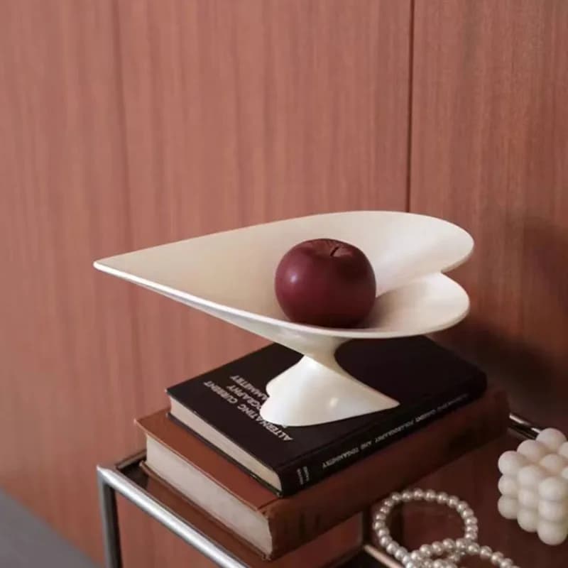 Modern art love fruit plate ornament model room hotel living room entrance storage high tray display stand