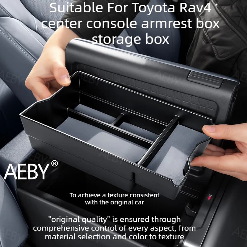 For Toyota Rav4 2020-2026 Center Console Storage Tray,Armrest storage box tray,Center Console Organizer,car storage accessories