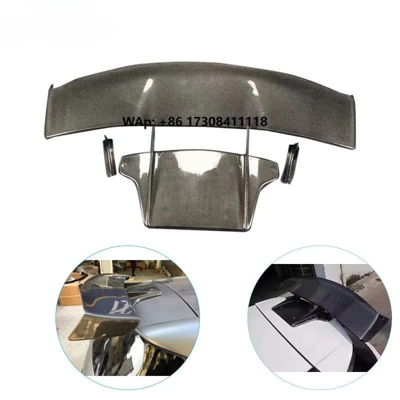 V Style Real Carbon Fiber Small Rear Ducktail Spoiler Wing Rear Spoiler for A-class W176 2012-2016