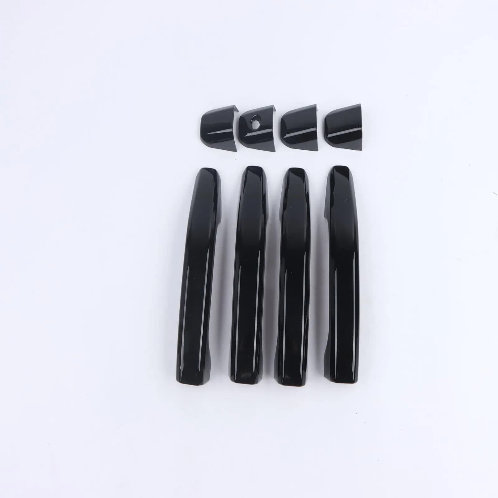 Door Handle Cover Trim Black WITH 1 Keyhole FOR Chevy Silverado Sierra 2014-2024 NO Smart Keyhole Accessory