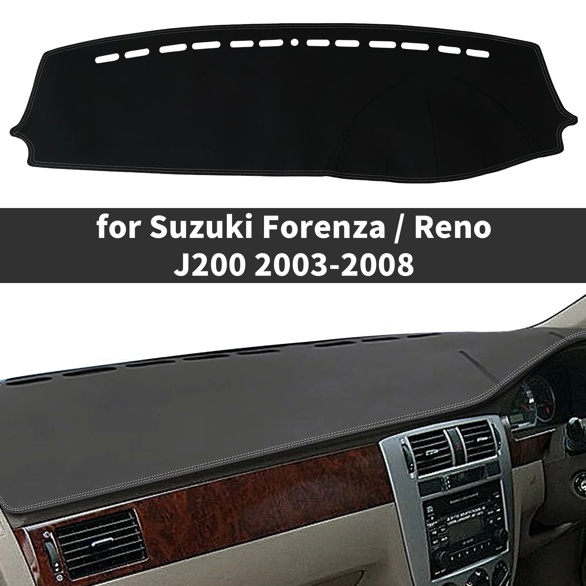 for Suzuki Forenza Reno 2003-2008 J200 Dashboard Cover Dashmat Sunshade Anti‑Slip Anti‑UV Dash Mat Cover Interior Accessories