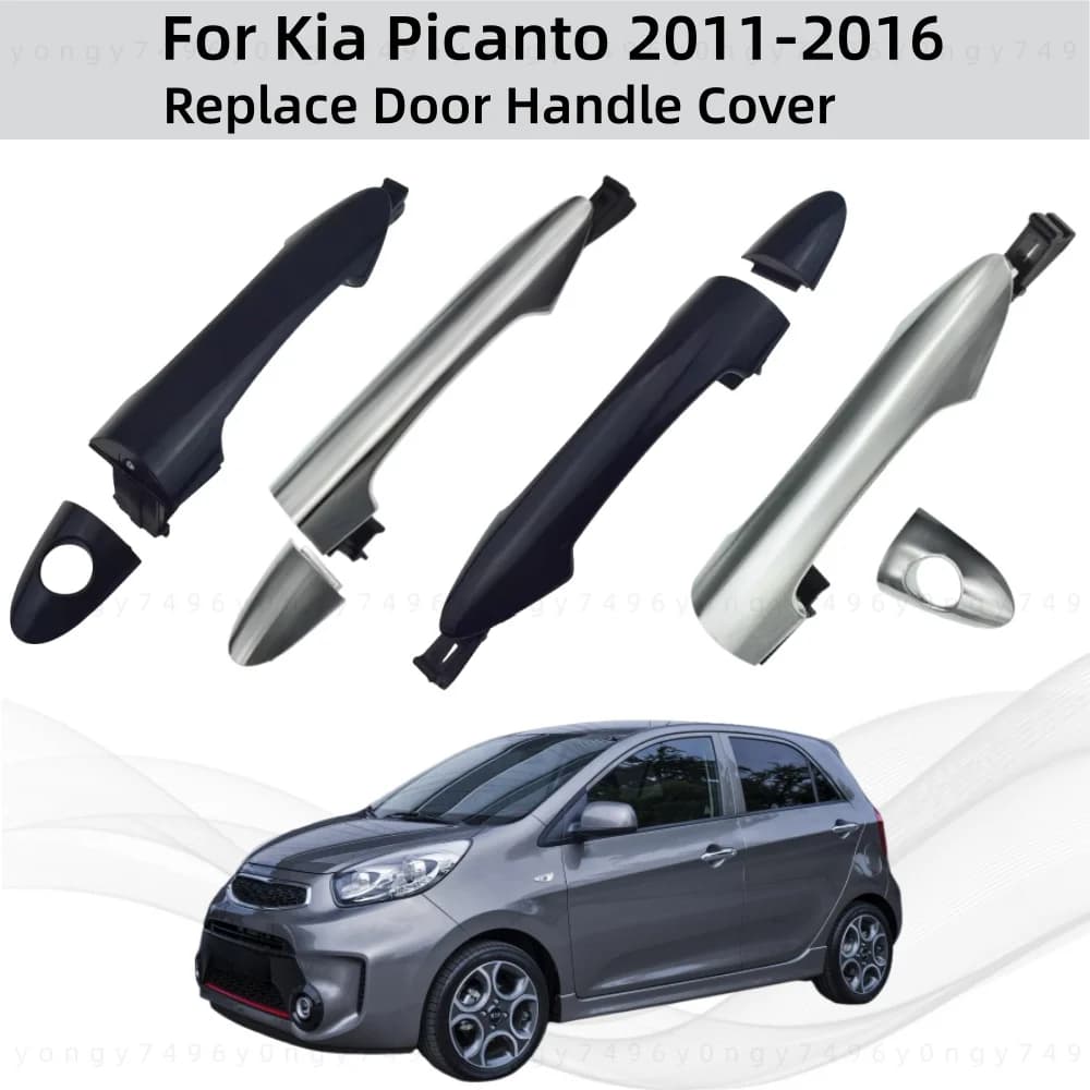 Car Upgrade Decoration Modification Accessories Side Replace Door Handle Cover For Kia Picanto 2011 2012 2013-2016 Car Styling