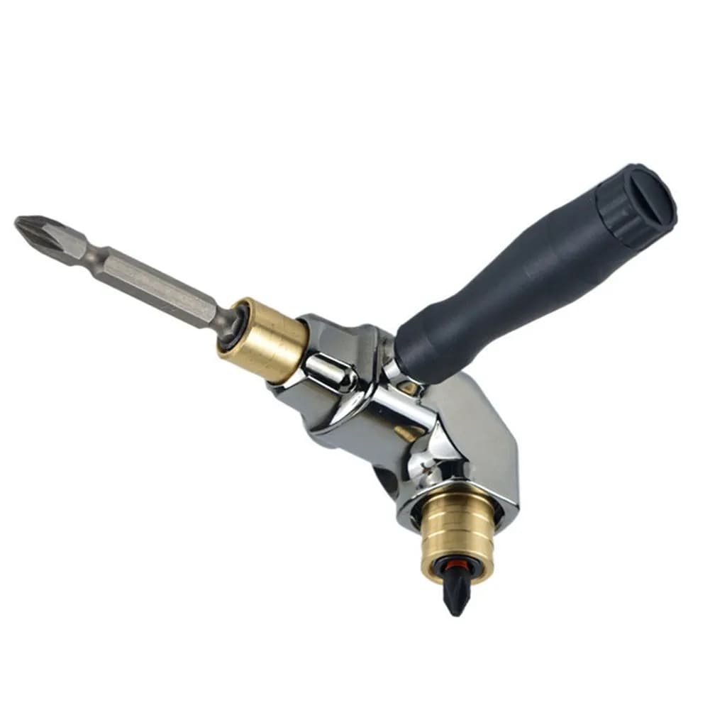 Electric Drill 90 Degree Right Angle Adapter With Hex Shank, Drill Bit Angle Driver Attachment For Tight Narrow Working Spaces