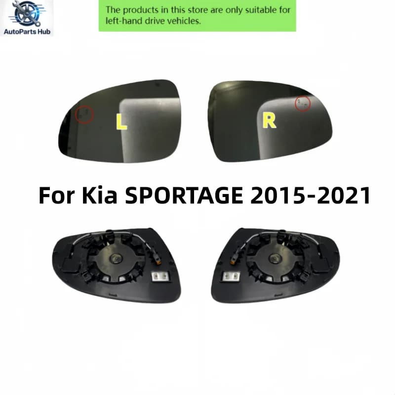 For Kia SPORTAGE 2015-2021 BSD Heated Rearview auto replace part  Blind Spot Side Mirror Glass left and right
