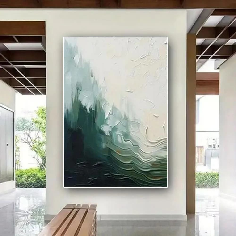 100% Handmade Landscape Oil Painting On Canvas Paris Eiffel Wall Art Picture Modern Palette Knife Painting For Home Office Decor