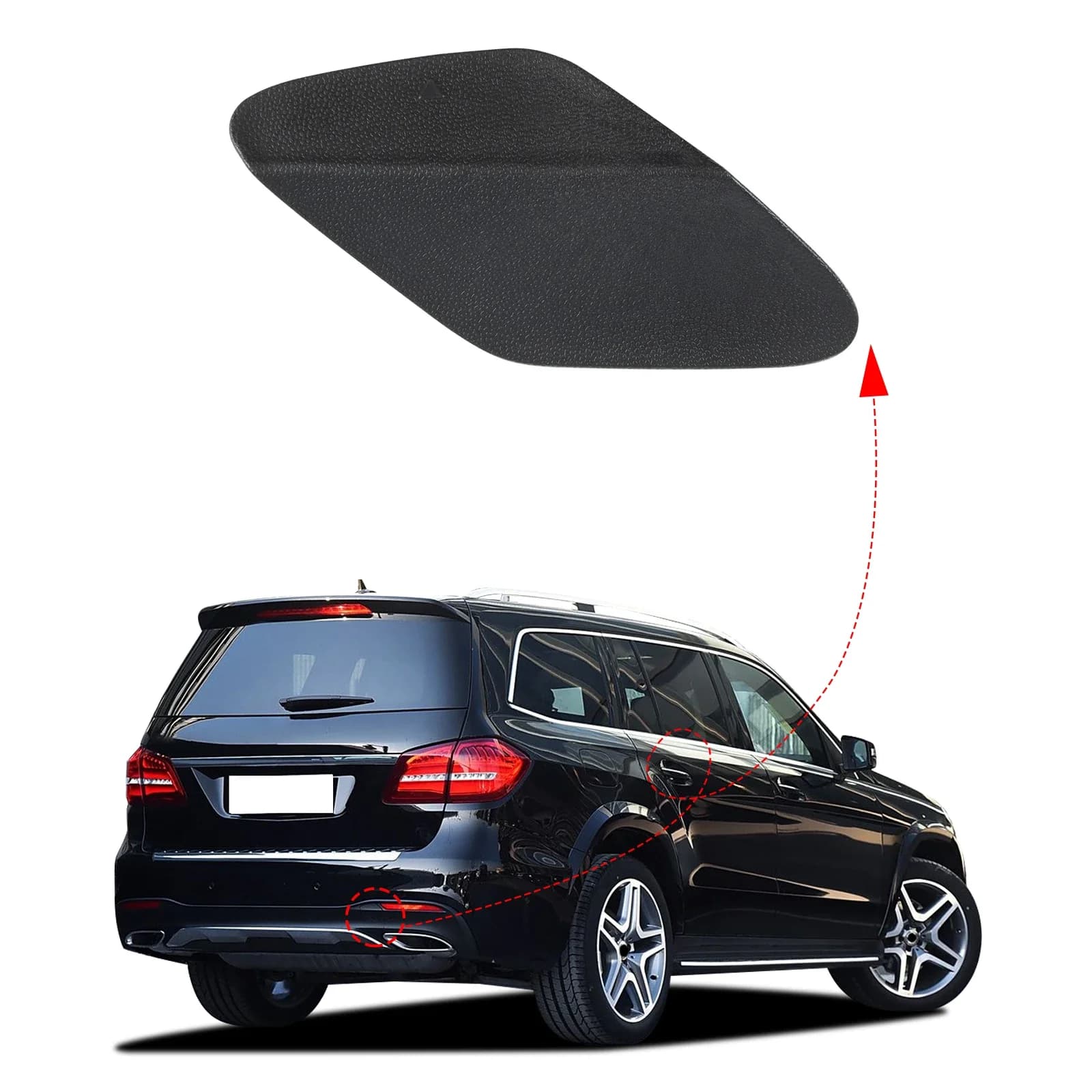 For Mercedes-Benz W166 W292 GLE 2015-2018 GLS 550 2017 2018 2019  Rear Bumper Tow Hook Cover Cap Eye 1668858322