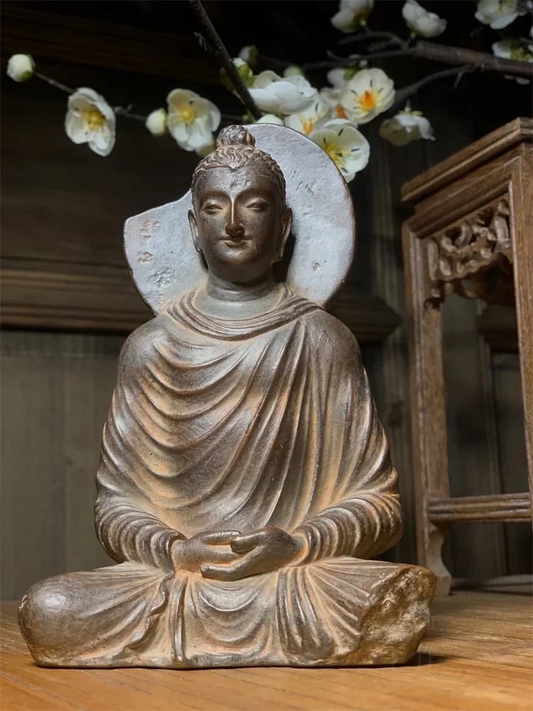 Gandhara Meditation Sitting Like Humanistic Teaching Specimens, Appreciate Home, Teahouse, Club, Hotel, Zen Decoration
