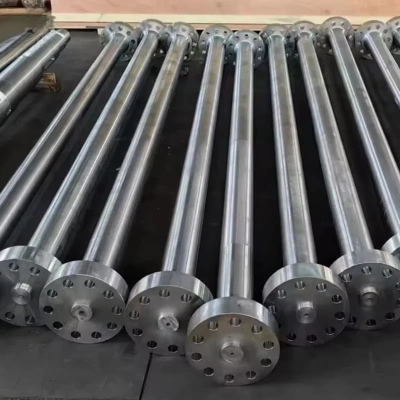 CNC Machined Long Transmission Shaft Non Standard OEM Forged Alloy Steel Shaft