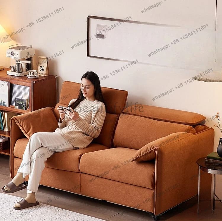 High-end sofa bed folding dual-purpose small apartment integrated dual-purpose double with mattress
