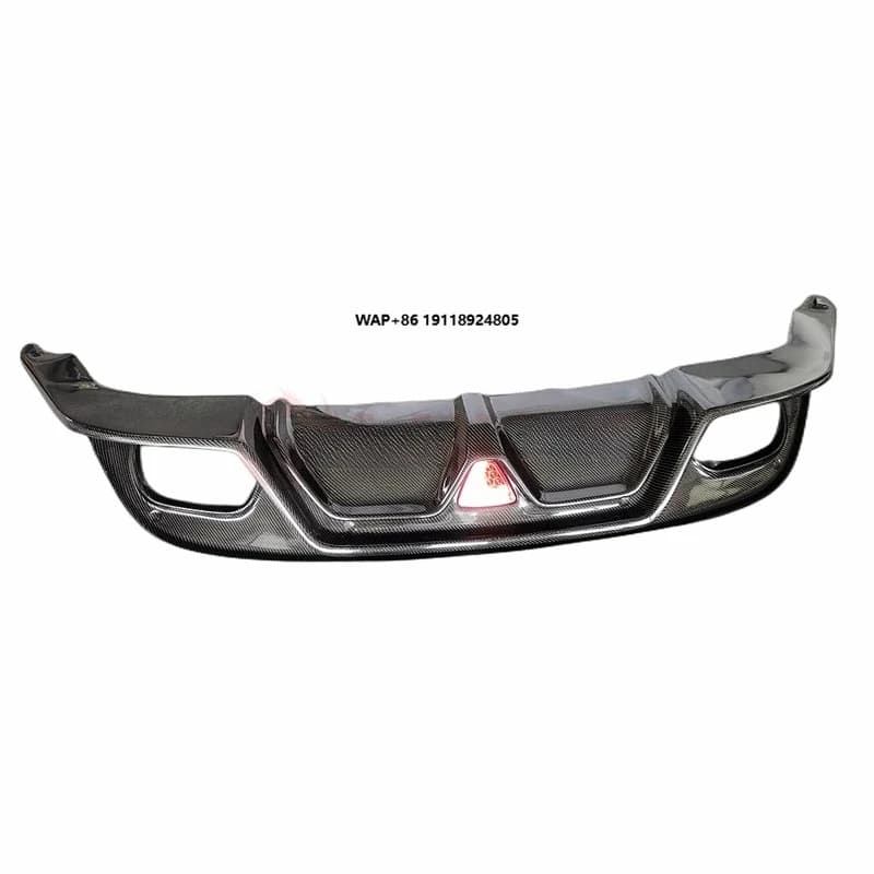 BLACK SAILS STYLE CARBON FIBER REAR DIFFUSER LIP for 2013-2016  F-TYPE