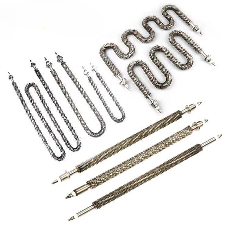 240 Volts Industrial Electric I U W Type Stainless Steel Tubular air Finned Heating element for Dry Burning