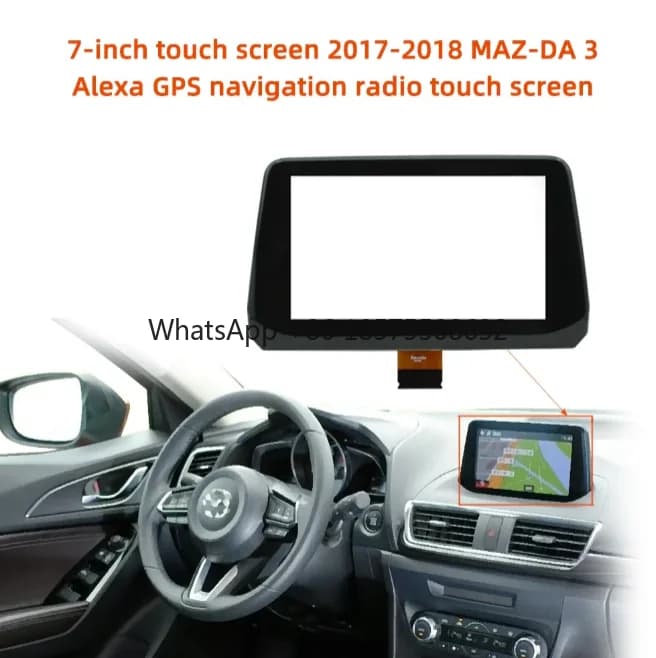 B61A611J0 7-inch touch screen 2017-2018 MAZ-DA 3 Alexa navigation radio capacitive touch screen