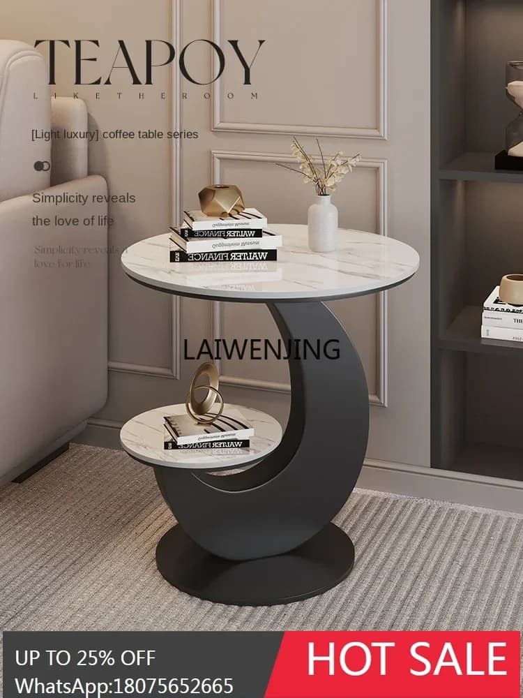 SGF rock slab edge sofa, living room corner, household simple bedside mini table