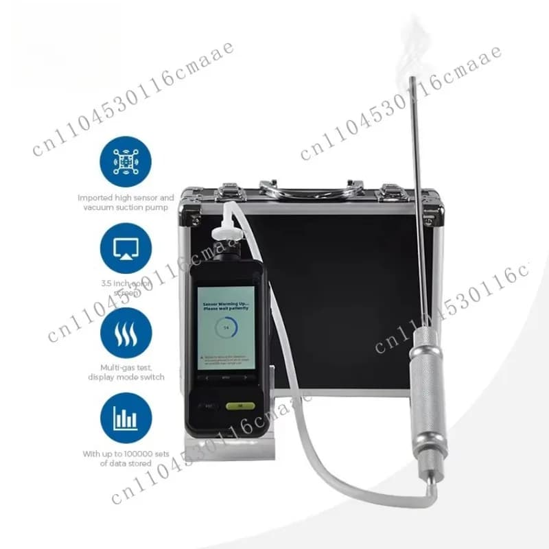 1050E food packaging with needle CO2 O2 N2 3 in 1 multi-gas purity analyzer 100% vol imported sensor