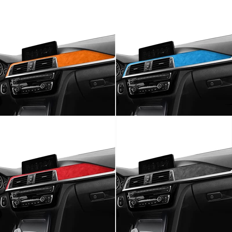Made of Alcantara For BMW F30 F32 F34 Center Console Dashboard and Instrument Panel Trim Sticker Car Interior Tuning Accessories