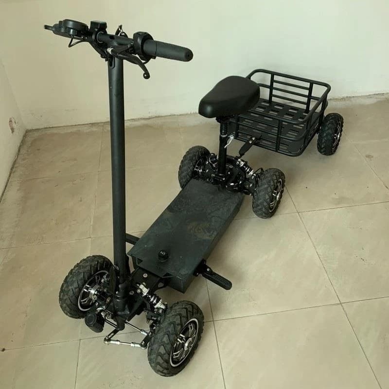 Folding electric four-wheel scooter golf chartered car