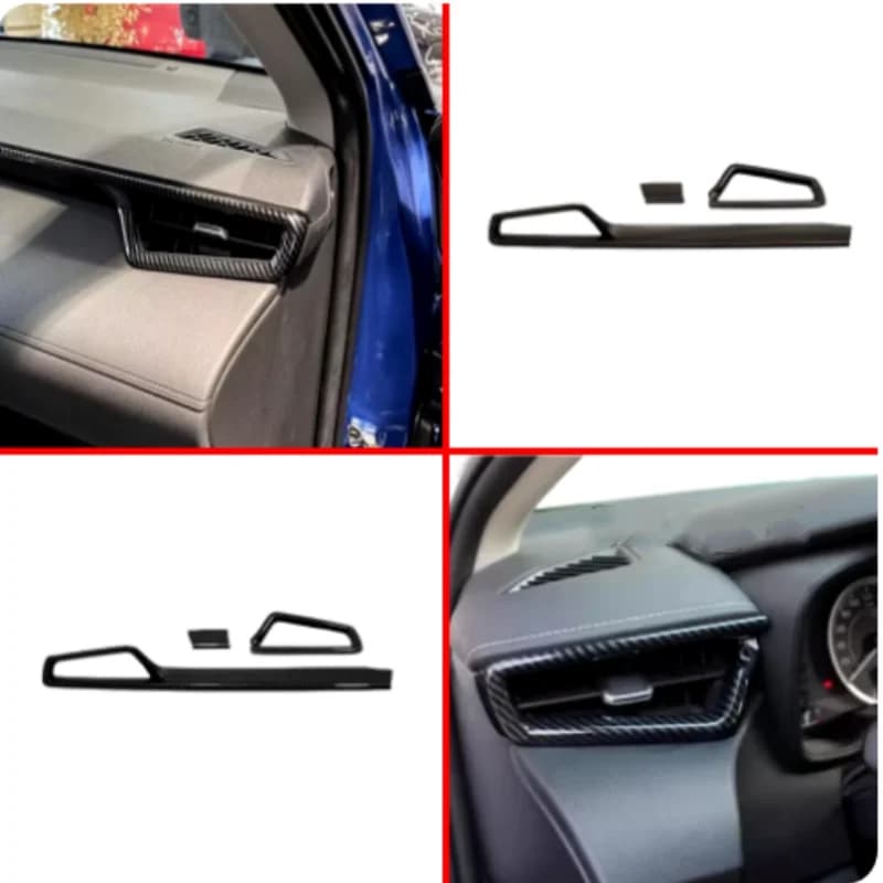 ABS Car Left+Right Air Vent Cover Trim Decoration Frame Stick Interior Accessories LHD For Toyota Corolla Cross XG10 2022 -2024