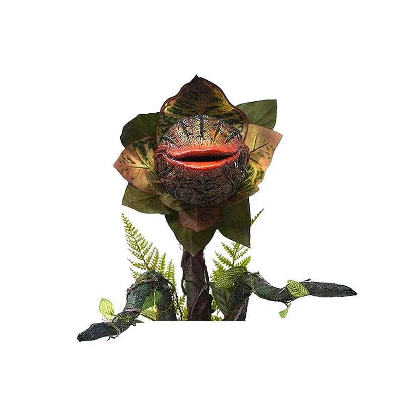 Piranha Flower Figurine Horror Flower Decor Halloween Carnivorous Plant Ornament Movie Home Garden Patio Decoration Prop