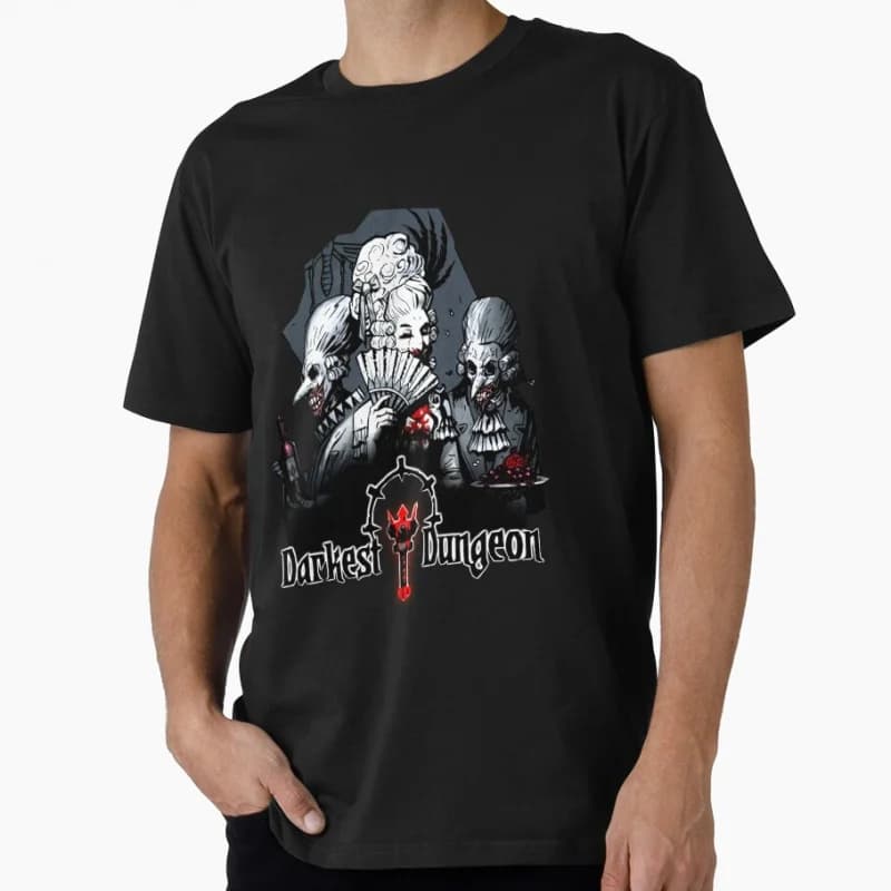 1111 Darkest dungeon Retro Video game Anime gift t shirt for man Cartoon Graphic Clothes 100% cotton printed All size Tops