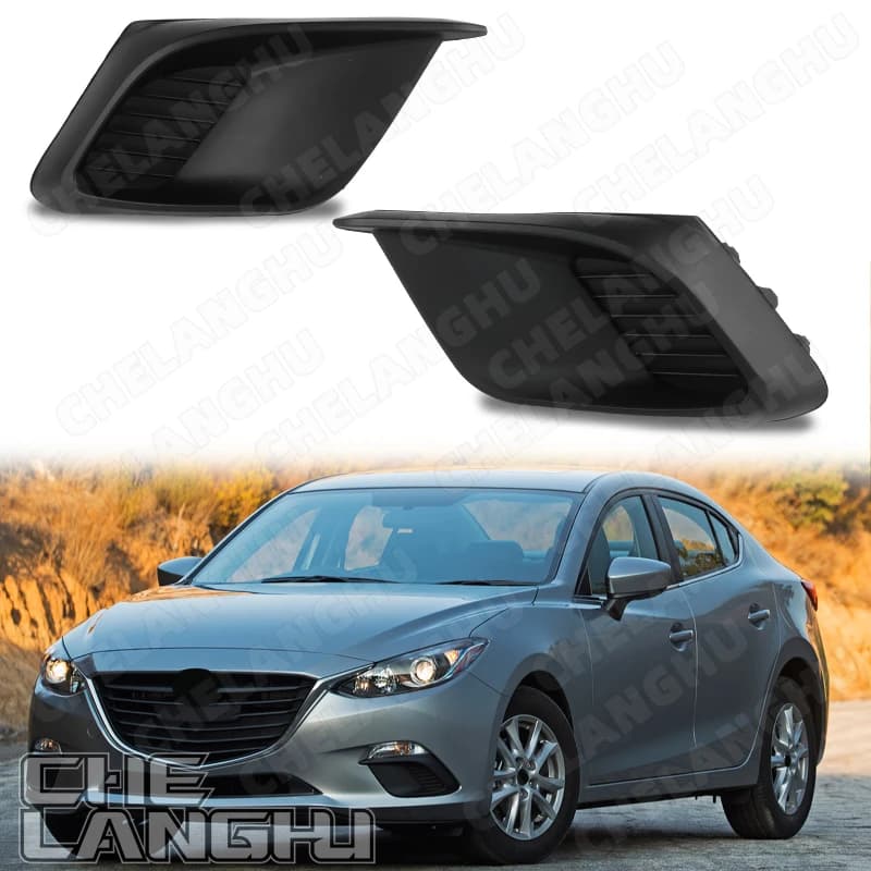 Front Bumper Fog Light Frame Cover Grill For Mazda 3 Axela 2014 2015 2016 Car Fog Lamp Grille BHN150C21A MA1038122