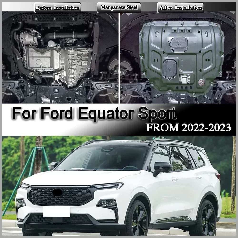 For Ford Equator Sport‌‌ 2022-2023 1.5T Under Engine Guard Splash Shield Mud Fender Cover Plate Fender Mudguard Protector