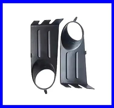 1 pair NEW 7452CL 9650212377 Front fog light cover bumper frame black bracket outer cover For Citroen Picasso