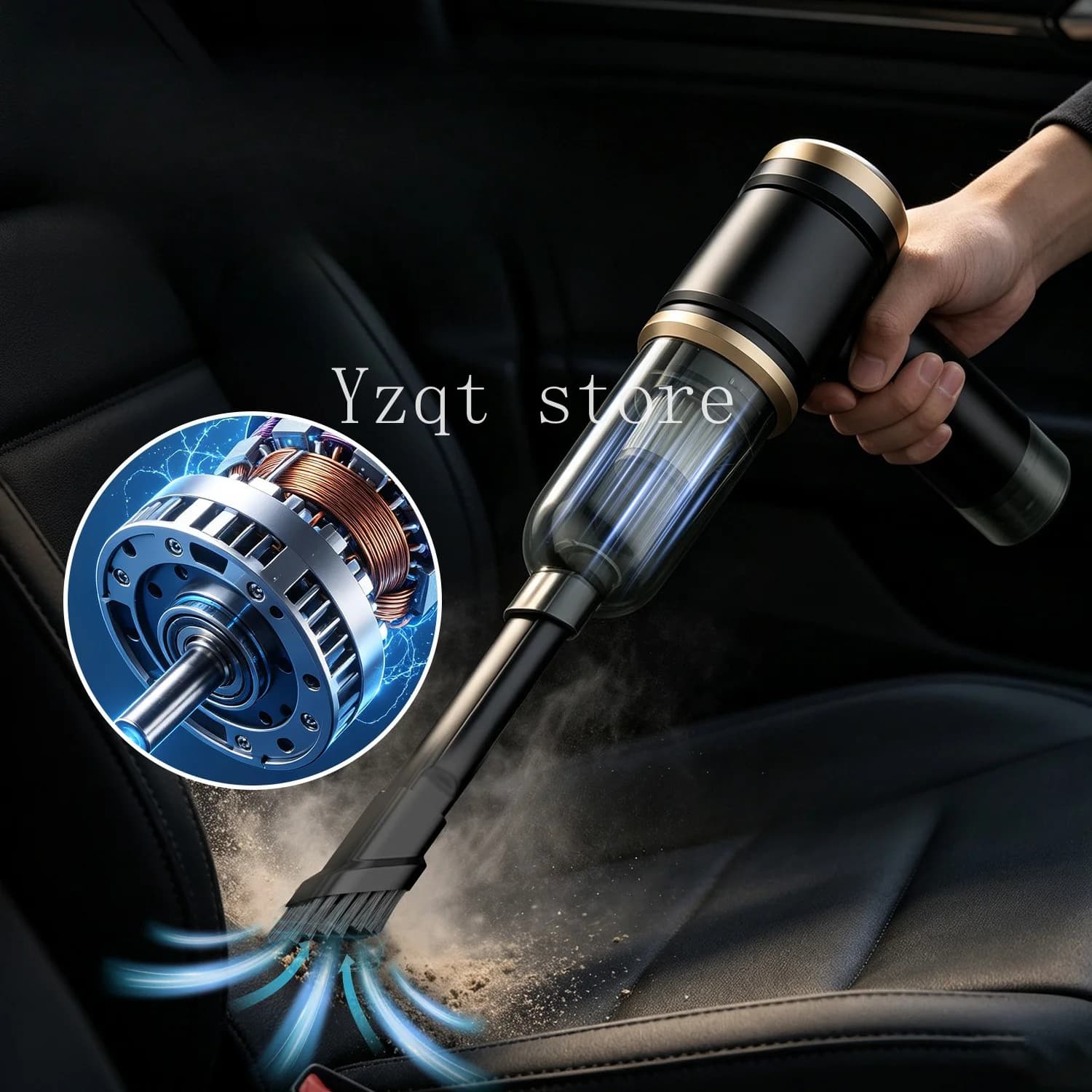 Wireless car handheld vacuum cleaner large suction car gap dust removal portable household small vacuum cleaner cross-border