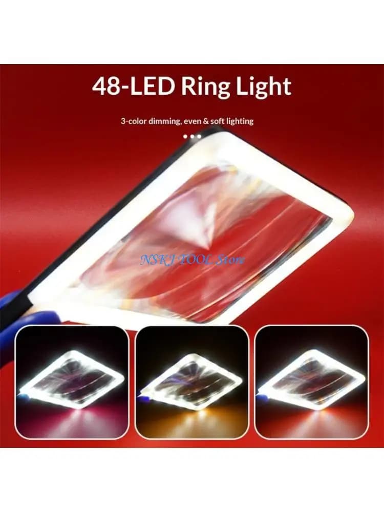 L8RC Magnifier for Low Visibilities 5 Time Large Viewing Area Foldable Design Lightweight
