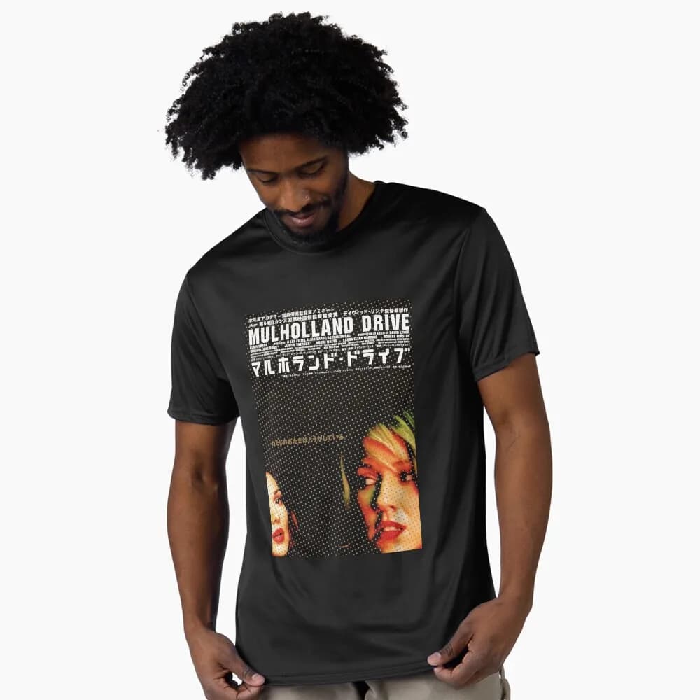 0327 Silencio Horror movie Mulholland Drive Gift t shirt Retro David Lynch film graphic clothing 100% cotton Large size Tops